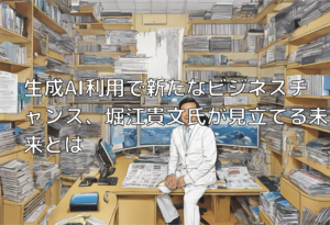 生成AI利用で新たなビジネスチャンス、堀江貴文氏が見立てる未来とは