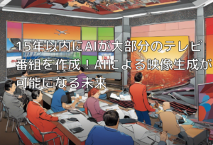 15年以内にAIが大部分のテレビ番組を作成！AIによる映像生成が可能になる未来