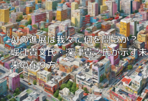 AIの進展は我々に何を問うか？堀江貴文氏・深津貴之氏が示す未来の在り方