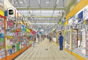 新潟県柏崎市、AIツール「Crew」活用で年間約240時間の業務時間を削減