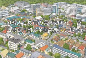 AI導入で教員の業務効率化へ 富山県朝日町が全国先駆けの取り組み