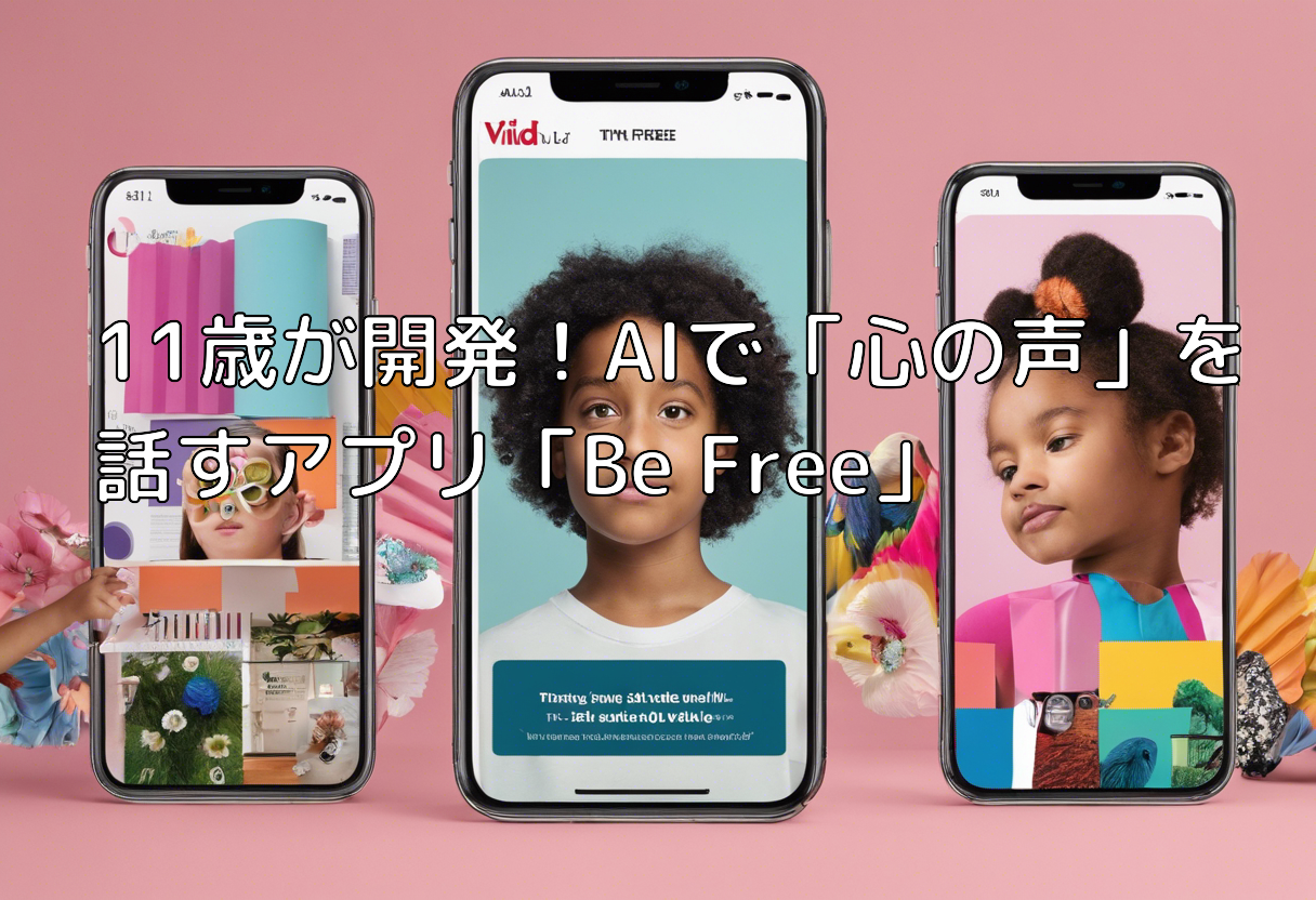 11歳が開発!AIで「心の声」を話すアプリ「Be Free」 | WEBメディア“WORK WONDERS”