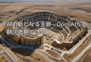 AIの新たなる金脈—OpenAIが巨額評価額で話題に