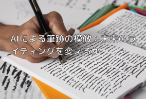 AIによる筆跡の模倣：未来のライティングを変えるか