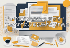 プロの文章力をAIで加速する！ChatGPTによる執筆の5つの黄金ルール