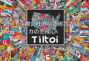 TikTok親会社のAI技術窃盗疑惑とアメリカの警戒心