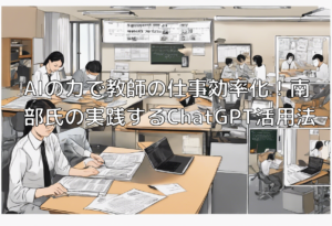 AIの力で教師の仕事効率化！南部氏の実践するChatGPT活用法