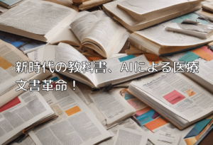 新時代の教科書、AIによる医療文書革命！