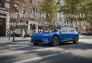 AI競争の最前線！「Microsoft Copilot Pro」と「ChatGPT Plus」個人向けサービス開始