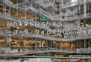 AIの未来を揺るがす訴訟、ニューヨーク・タイムズがOpenAIを提訴