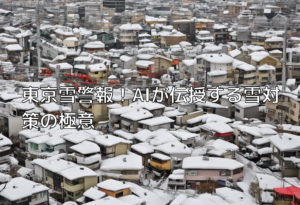 東京雪警報！AIが伝授する雪対策の極意