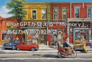 ChatGPTが覚える「Memory」、あなた専用の知恵袋へ