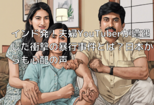 インド発！夫婦YouTuberが遭遇した衝撃の暴行事件とは？日本からも心配の声