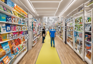 次世代アプリストア「GPT Store」の登場！企業主導で広がるAI技術の波