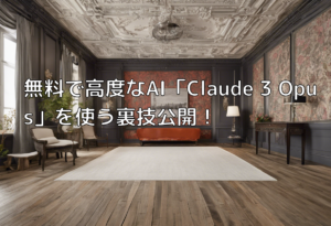 無料で高度なAI「Claude 3 Opus」を使う裏技公開！