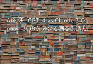 AI対決: GPT-4 vs Claude 3 Opus – 30のタスクで測る創造力