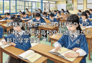 英検準1級をAIとの対話でクリア！種子島中央高校の生徒が見せた新たな学習法