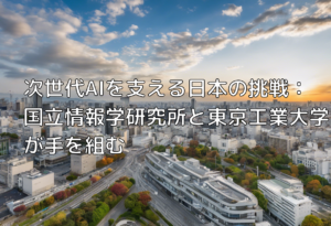 次世代AIを支える日本の挑戦：国立情報学研究所と東京工業大学が手を組む