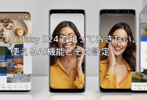 Galaxy S24で知っておきたい、使えるAI機能とその設定