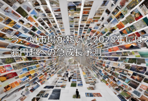 今、AI市場が熱い！2028年には2兆円超への急成長予測