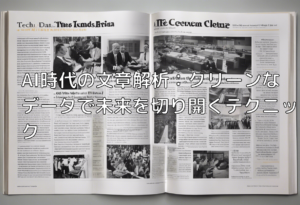 AI時代の文章解析：クリーンなデータで未来を切り開くテクニック