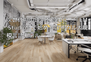 次世代AIの運用を簡単に！「LM Studio」で始めるローカル大規模言語モデル