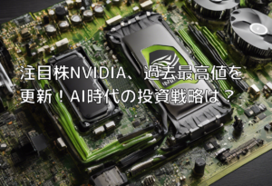 注目株NVIDIA、過去最高値を更新！AI時代の投資戦略は？