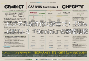 ビジネス活性化に役立つ！「ChatGPT」と「Gemini」の機能比較