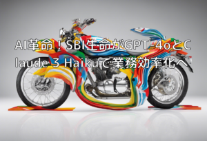 AI革命！SBI生命がGPT-4oとClaude 3 Haikuで業務効率化へ