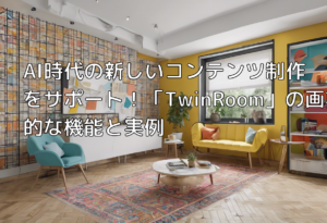 AI時代の新しいコンテンツ制作をサポート！「TwinRoom」の画期的な機能と実例