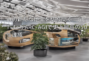 AIの新たな地平を切り開く—GPT-4oがARC-AGIで史上最高の50％達成