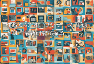 生成AIの”オープンソース”実態とは？最新研究が探る