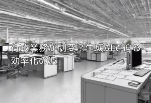 行政業務が劇変？生成AIで迫る効率化の波