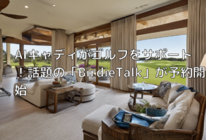 AIキャディがゴルフをサポート！話題の「BirdieTalk」が予約開始