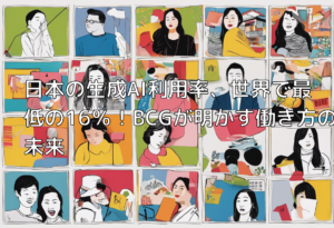 日本の生成AI利用率、世界で最低の16％！BCGが明かす働き方の未来