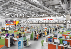 生成AIで社会イノヲーションを加速！日立とマイクロソフトが戦略的パートナーシップ