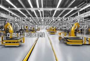 AI技術で製造業の未来を切り開く！NECと東レエンジニアリングが挑む実証実験