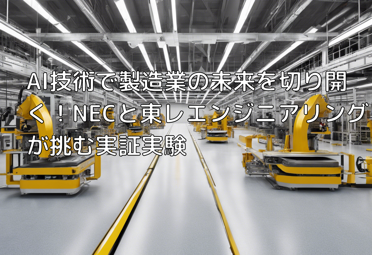 AI技術で製造業の未来を切り開く!NECと東レエンジニアリングが挑む実証実験 | WEBメディア“WORK WONDERS”