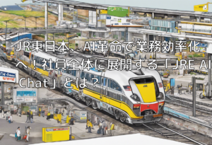 JR東日本、AI革命で業務効率化へ！社員全体に展開する「JRE AI Chat」とは？