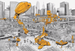 企業の生成AI活用はまだ道半ば！実態調査が明かす現状と課題