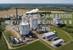 最大125分のトラブル検索時間短縮！バイオマス発電の効率化を実現する新システム登場