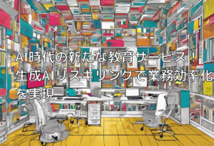 AI時代の新たな教育サービス！生成AIリスキリングで業務効率化を実現 　