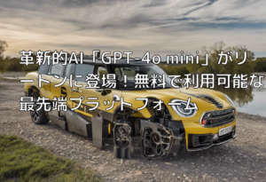 革新的AI「GPT-4o mini」がリートンに登場！無料で利用可能な最先端プラットフォーム