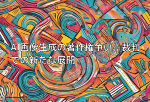 AI画像生成の著作権争い、裁判での新たな展開