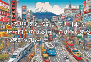 AI法規制を巡る新動向！日本政府が四つの基本原則に基づく法案の検討を加速