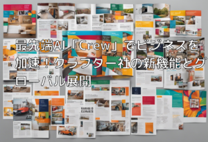 最先端AI「Crew」でビジネスを加速！クラフター社の新機能とグローバル展開