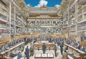 AIが変える議会答弁書の未来！茨城県取手市が試験導入