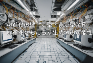 AI進化の鍵！定型・非定型業務に革命をもたらす生成AIの可能性