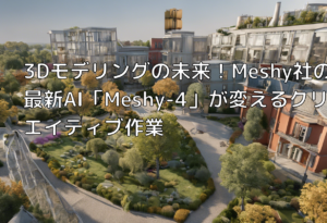 3Dモデリングの未来！Meshy社の最新AI「Meshy-4」が変えるクリエイティブ作業