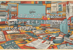 AIアシスタント入門者必見！「ChatGPT 誰でも１時間で作れるGPTsの作り方」